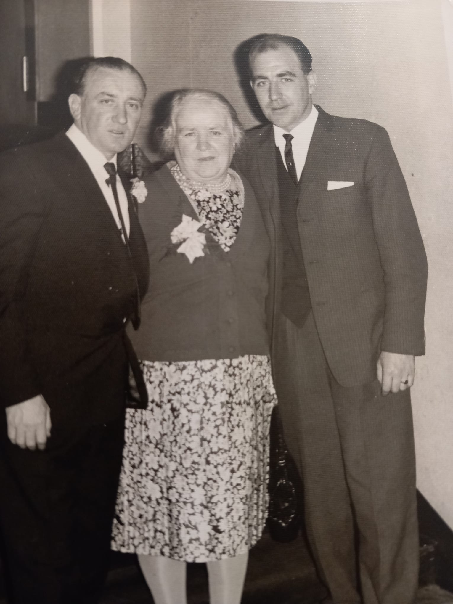 Scotch Granny with her sons Michael and Hugh